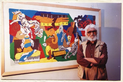 M F Husain show presented by Indiaart Gallery