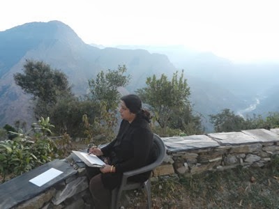 Paintings and Sketches from Kumaon Himalayas by Chitra Vaidya