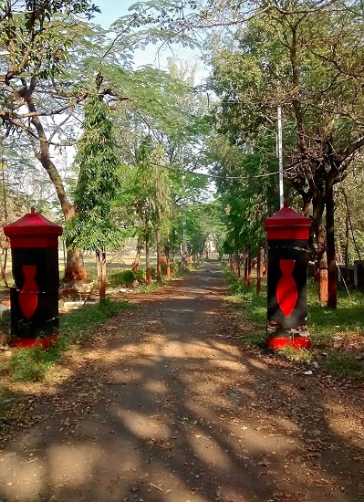 Back gate of Vaikunth Mehta Institute (from the morning walks)