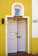 White Door and Yellow Wall, Fontainhas, Goa