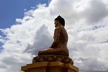 Giant Buddha statue at Thimphu