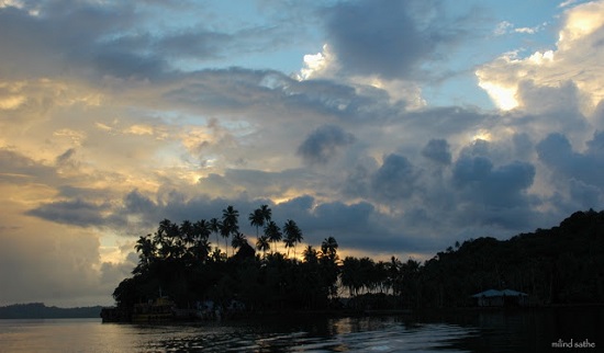 Twilight at Viper Island, Andaman sea