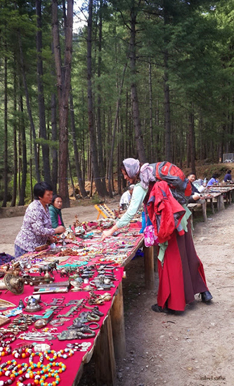 Craft bazaar at Taktsang, Paro