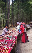 Craft bazaar at Taktsang, Paro
