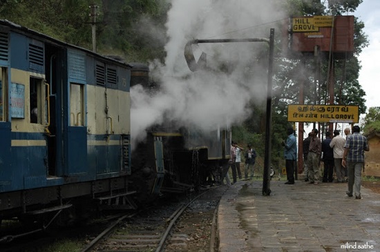 Water stop at Hillgrove, Nilgiri Mountain Railway