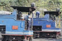 Getting ready the steam locomotives of Darjeeling Himalayan Railway