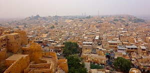 View of the Golden city from Jaisalmer Fort