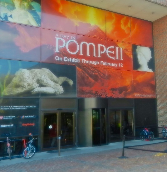 The exhibition A Day in Pompeii at Museum of Science, Boston